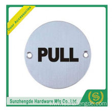 BTB SSP-009SS Stainless Steel Round Metal Female Toilet Sign Plate